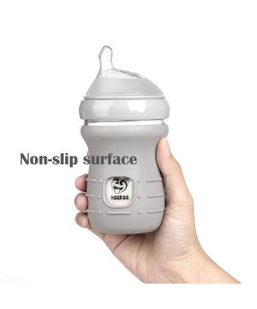 Haakaa Glass Baby Bottle Sleeve - 6oz Non-Slip Silicone Cover (1pk) - Medium Size - Buy Online on GoSupps.com
