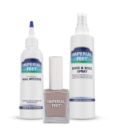 Ultimate Nail Fungus Treatment Set - Fungal nail treatment with Preventive Anti-fungal Shoe and sock Spray and red Nail Polish