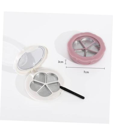  Healeved Healeved 3 Pieces Compact Powder Container Cosmetic Organizer Makeup Organizer Makeup Container Makeup Storage Box Makeup Case Refillable Eyeshadow Pallet Loose Powder Box Cosmetics Pink - Buy Online on GoSupps.com