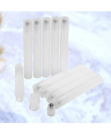 Healifty 10pcs 10ml Glass Essential Oil Roller Bottles - Stainless Steel Balls & Wooden Lids | Perfect for Essential Oils - International Shipping Available - Buy Online on GoSupps.com