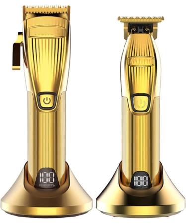 Hair Clippers for Men 2PCS Professional LCD Display Electirc High Speed Motor Hair Clipper Barber Shop Rechargeable Hair Timmer Powerful Hair Cutting - Buy Online on GoSupps.com