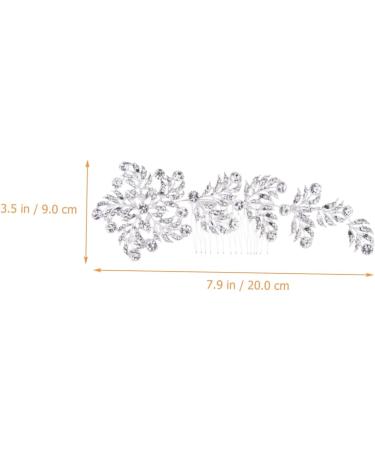 TOVINANNA Bridal Headwear Tiara Rhinestones Wedding Hair Accessories Bride Hair Side Comb Rhinestone Hair Accessories Crystal Hair Accessories Alloy Dinner Party The Flowers Hair up - Buy Online on GoSupps.com