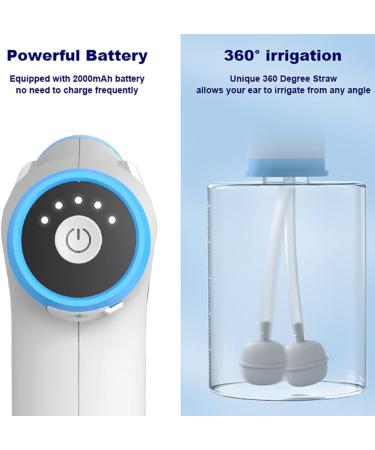 Electric Ear Wax Removal Kit - 4 Pressure Settings, 360 Irrigation, Unique Observation Design - Buy Online on GoSupps.com