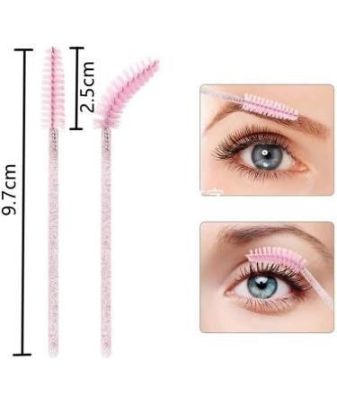 50pcs Shiny Eyelash Brush Disposable Eyebrow Brushes Mascara Wands Applicator Comb Grafting Beauty Makeup Tool Lash Curling - Buy Online on GoSupps.com