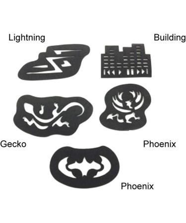 Salmue 25-Piece Tattoo Patterns Template Set for Hair Trimmers - Barber Tools for DIY Styling - Men and Women - Buy Online on GoSupps.com