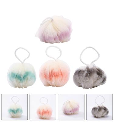 Buy 4pcs Stylish Bath Balls | Foaming Shower Tools | Bubble Makers & Scrubbers for Bathing - Buy Online on GoSupps.com