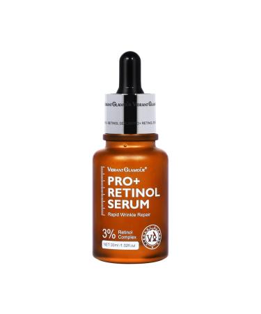 3% Retinol Pro+ Complex Serum for Face Anti-Aging with 3x Petide 5x Ceramide & Hyaluronic Acid Rapid Reduce Wrinkles & Fine Lines 1.02 fl.oz