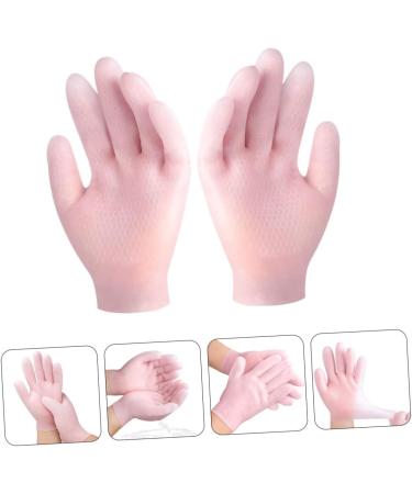 Housoutil 1pair Moisturizing Gloves High Heels for Women Moisturizing Repairing Gloves Oil Paper Face Dry Hand Gloves Girls Glove Cosmetic Nursing Supplies Pink Sebs Women's 21.5x13cm - Buy Online on GoSupps.com