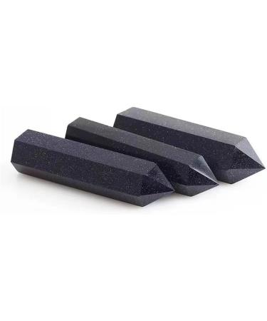 70mm-80mm Natural Crystal Blue Gold Sand Stone Tower Quartz Point for Feng Shui 1pc Suitable for Home Crystals Raw Stones and Minerals Stone Mineral Specimen - Buy Online on GoSupps.com