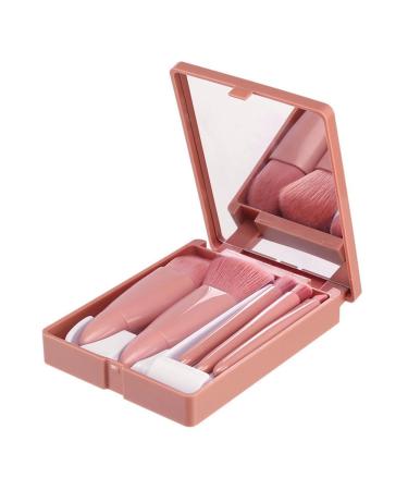 luxurious Mini 5 Makeup Brushes Multifunctional Makeup Brush with Mirror Powder Brush Eye Shadow Brush Blending Brush