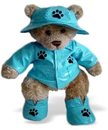 Build a Bear Teddy Bear Raincoat, Hat & Boots Set - Blue | Build your Bears Wardrobe - Buy Online on GoSupps.com