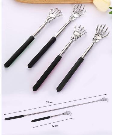 Premium Telescopic Back Scratcher - Bone Hand Design for Head & Back Relief - Compact & Portable - Ideal for All Skin Types - Buy Online on GoSupps.com