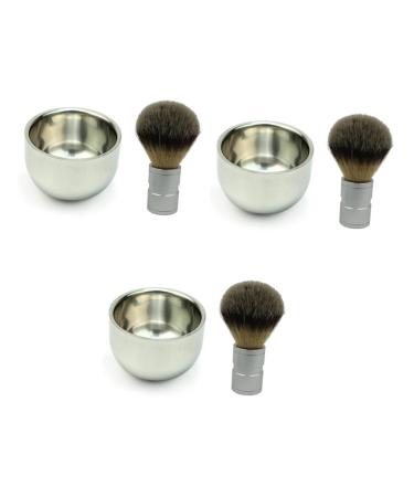 Cabilock 3-Piece Travel Razor Set - Hairdressing Razor Shaving Brush Foam Bowl | International Shipping - Buy Online on GoSupps.com