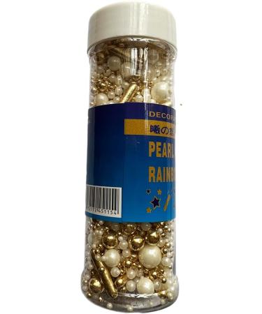 White and gold sprinkles 120g/ 4.2oz | Cake sprinkles | Pastel pink sprinkle | Baking sprinkles | Cupcake sprinkles Gold white - Buy Online on GoSupps.com