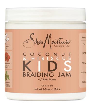 SheaMoisture Kids Braiding Jam Coconut & Hibiscus 5.5oz - Style Hair with Natural Ingredients - Buy Online on GoSupps.com