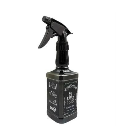 500ML Hairdressing Spray Bottle Hair Salon Tools Spray Retro Liquid Bottle with Pump Head Suitable for Gardening Household (Color : Black)