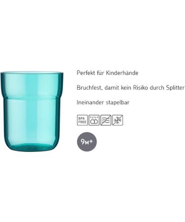 Mepal Mio Children's Drinking Glass - 250ml BPA Free Dishwasher Safe Cup for Kids 9 Months+ Flowers & Butterflies Design - Buy Online on GoSupps.com