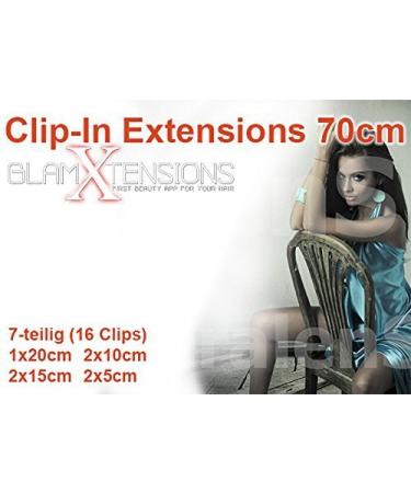 Clip In Extensions Set 100% Real Hair 7 pieces 100g Hair Extension 70cm Clip-In Hair Extension #04 Chocolate Brown