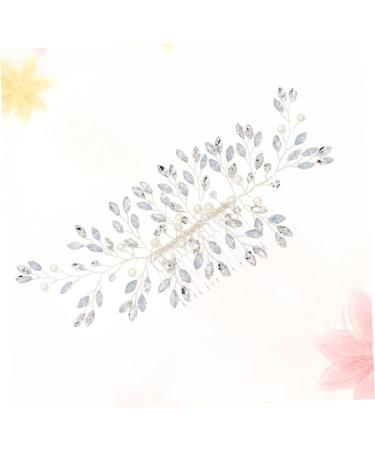 Angoily Pearl Hair Clip Bridal Hair Clip Pearl Bridal Headpiece Crystal Hair Comb Pearl Hair Pin Bridal Side Comb Pearl Tiara Rhinestone Barrettes Wedding Accessories Bride - Buy Online on GoSupps.com