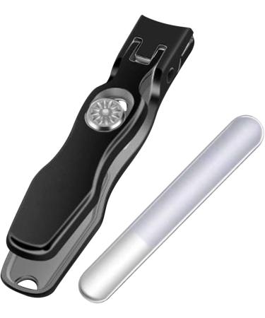 nail clippers for thick nails nail clippers with nail catcher | jaw nail clippers - stainless steel nail file toe nail clippers manicure tool for women Black - Buy Online on GoSupps.com