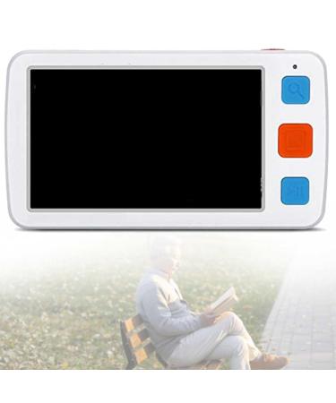 Portable Digital Magnifier Magnification Electronic Low Vision Aids Video Digital Magnifier for Easy Writing for Low Vision Person and Seniors White Chaser of Light