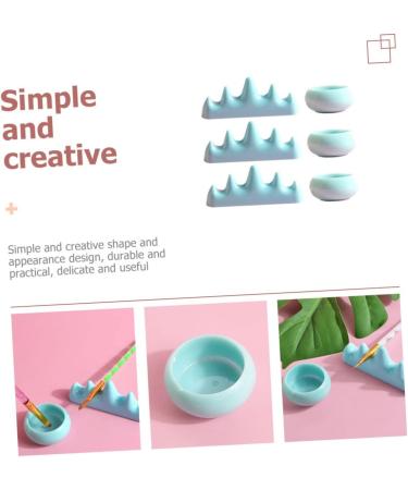 DOITOOL 5 Sets Nail Art Brush Cup Nail Brush Rest Sponge Holder Shower Stool Acetona Dip Nail Remover Nail Soak off Paint Brush Rest Paint Brush Holder Nail Pens Plastic Supplies Japanese - Buy Online on GoSupps.com