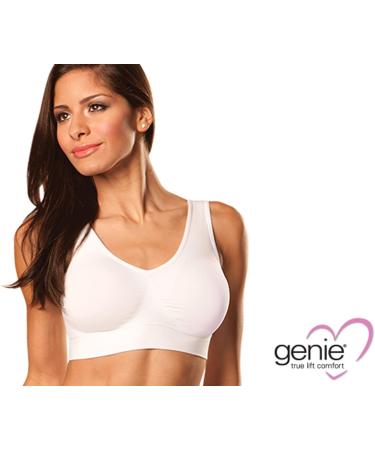 Genie Bra Dream Seamless Pullover with Adjustable Lift-Padded Nude-Small (Bust 31-35) - Buy Online on GoSupps.com