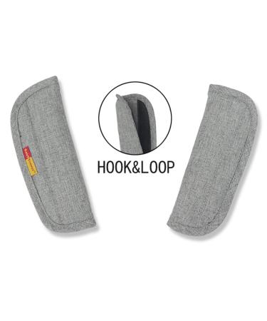 Seedfuture Adjustable Belt Cushion for Child Car Seats - Gray 2 Pieces | Universal Stroller Shoulder Strap Pads for Newborns & Children - Buy Online on GoSupps.com