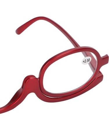 Shop Fashionable Magnifying Makeup Glasses for Women - Rotatable Red Design (+2.50 Magnification) | International Shipping Available - Buy Online on GoSupps.com