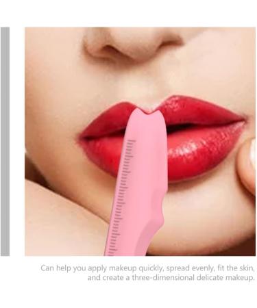 FOMIYES Silicone Beauty Ruler Makeup Bag for Travel Eye Makeup Stencil Makeup Supply Eye Mascara Simple Pink - Buy Online on GoSupps.com