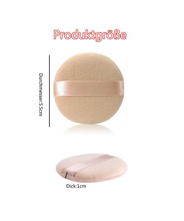 Shulllin 6-Piece Face Sponge Puff Set - Unisex Makeup Sponges for Foundation BB Cream & Powder - High-Quality Skin Color Foam Applicators - Buy Online on GoSupps.com
