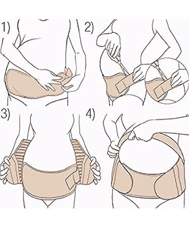 Jamila Maternity Belt XXL - Pregnancy Support for Back, Waist, Belly - Relieve Pelvic Hip Pain - Labour and Recovery - Skin XXL - Buy Online on GoSupps.com