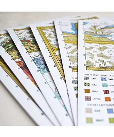 Joyautum DIY Chinese Cross Stitch Embroidery Kit - Landscape Painting Design, Silk Threads 50x50cm - Needlework Home Decoration - Buy Online on GoSupps.com