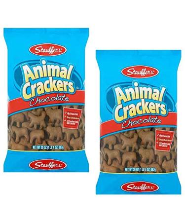 Stauffers Chocolate Animal Crackers 20 oz - 2 pk Bundle