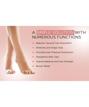 Pedimend Bunion Pain Relief Toe Separator (8PCS) - Bunion Corrector Pads for Hallux Valgus & Hammer Toe - Foot Care for Men and Women - Buy Online on GoSupps.com
