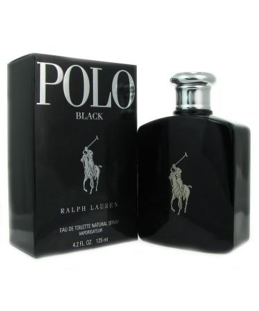 Ralph Lauren Polo Black Eau de Toilette Spray 4.2 Ounce - Buy Online on GoSupps.com