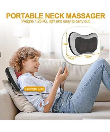 Takrink Shiatsu Massage Cushion - 8 Knots 3 Speeds & Heat Function for Back & Neck Relief - Remote Control & 1.8m Power Cable - Shop Worldwide! - Buy Online on GoSupps.com