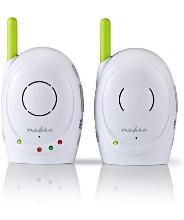 Nedis Audio Baby Monitor - Wireless Intercom Baby Monitors with 300m Range - Set of 2 - Green/White - Buy Online on GoSupps.com