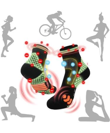 2023 Upgraded Far Infrared Schorl Titanium Ion Heightening Booster Socks - Black-2 Medium Size - Buy Online on GoSupps.com