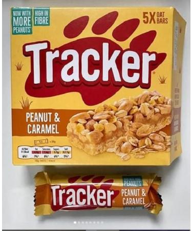 Tracker Peanut & Caramel Oat Bars 5 x 26g - Buy Online on GoSupps.com