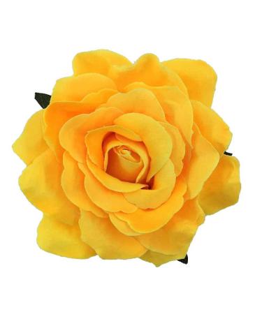 Buy SCF2017 5pcs Yellow Rose Hair Clips Barrettes - Perfect Bridal & Bridesmaid Party Accessories - International Shipping Available - Buy Online on GoSupps.com