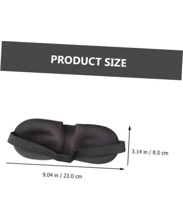 Healifty 3D Stereo Goggles Eye Sleeping Mask | Silk Blindfold Eye Mask | Adjustable and Breathable | Black | 1 Count - Buy Online on GoSupps.com