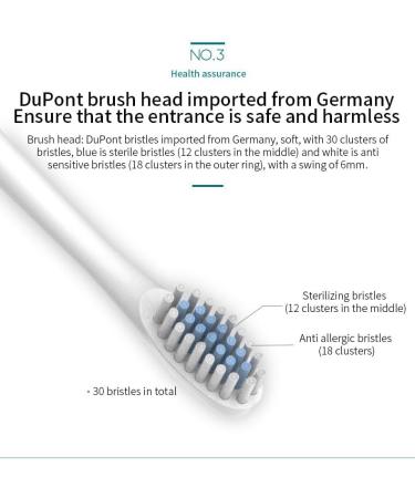 Soft Electric Toothbrush for Adults - 4 Brush Heads Sonic Power & 6 Modes - Rechargeable Deep Clean - Black - 32000-42000 VPM - Buy Online on GoSupps.com