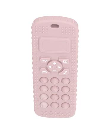 Portable Baby Teething Toy - Remote Control Shaped Massage - Pink - Travel Friendly - Buy Online on GoSupps.com