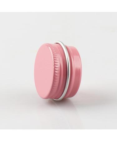Zeoabsy 10 Pack 5ml Pink Aluminum Screw Top Cream Boxes - Perfect for Cosmetics Candles & Ointments with 5 Spoons & Labels - Buy Online on GoSupps.com