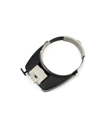 Headband Magnifier Head MountLighted Magnifying Glasses LED Lamp Light Headband Jewelry Magnifying Glass Head Loupe Reading Magnifier Headband LED Light Magnifying Glass Lens Visor (Color : Black)