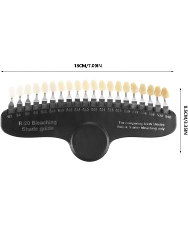 Professional Tooth Shade Chart - 20 Color Teeth Whitening Shade Comparison with Mirror for Accurate Color Matching - Buy Online on GoSupps.com