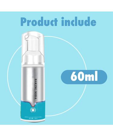 Fluoride-Free Whitening Toothpaste Foam - 3PCS Mousse Cleansing & Stain Removal with Baking Soda | 60ml - Buy Online on GoSupps.com