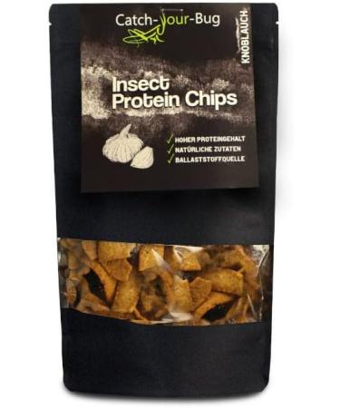 3 Pack Edible Insect Chips - 24% Protein - Catch-Your-Bug - Healthy Snack from Lentil and Pea Flour with BBQ Powder - Chili Pepper Garlic  - Buy Online on GoSupps.com