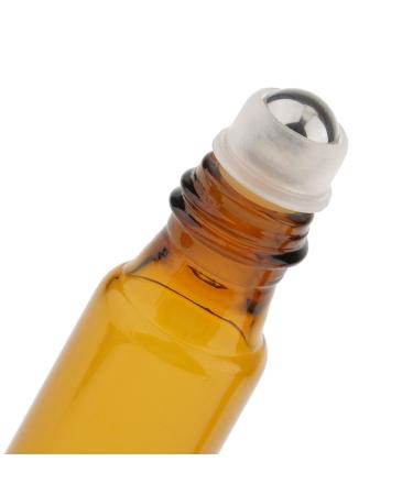 Gazechimp 6pcs 10ml Glass Roll-On Bottles with Stainless Steel Roller Ball & Mini Metal Funnel Perfect for Essential Oils & More | Fast International Shipping - Buy Online on GoSupps.com